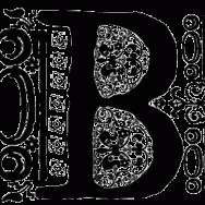 Decorative initial for B